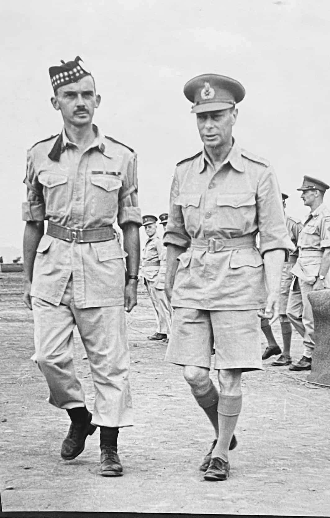 Brigadier Ian Johnston and His Majesty King George VI - Italy, June 1944