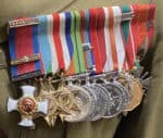 BGen. I. Johnston, CBE, DSO, CD (MID) medals