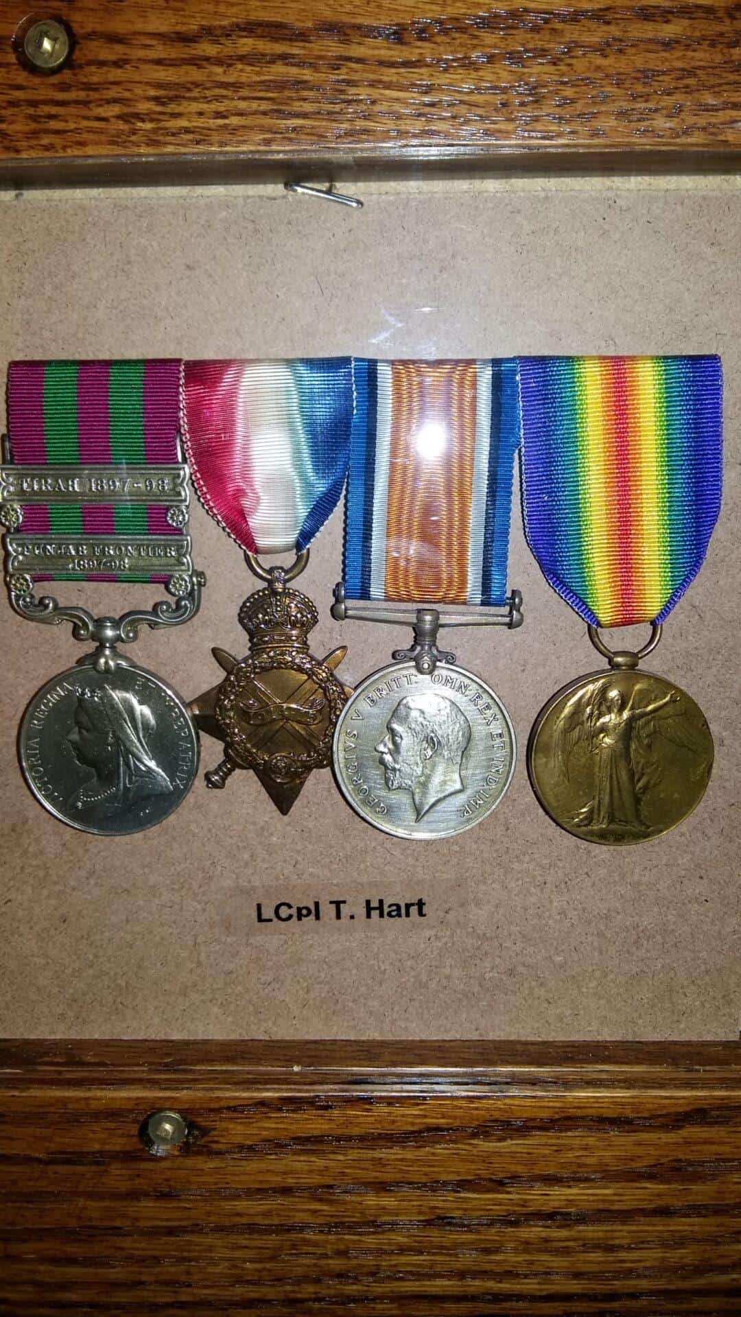 LCpl T. Hart medals