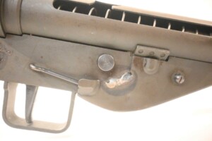 Sten Mk2 Receiver Right side marked with A for Automatic/Automatique