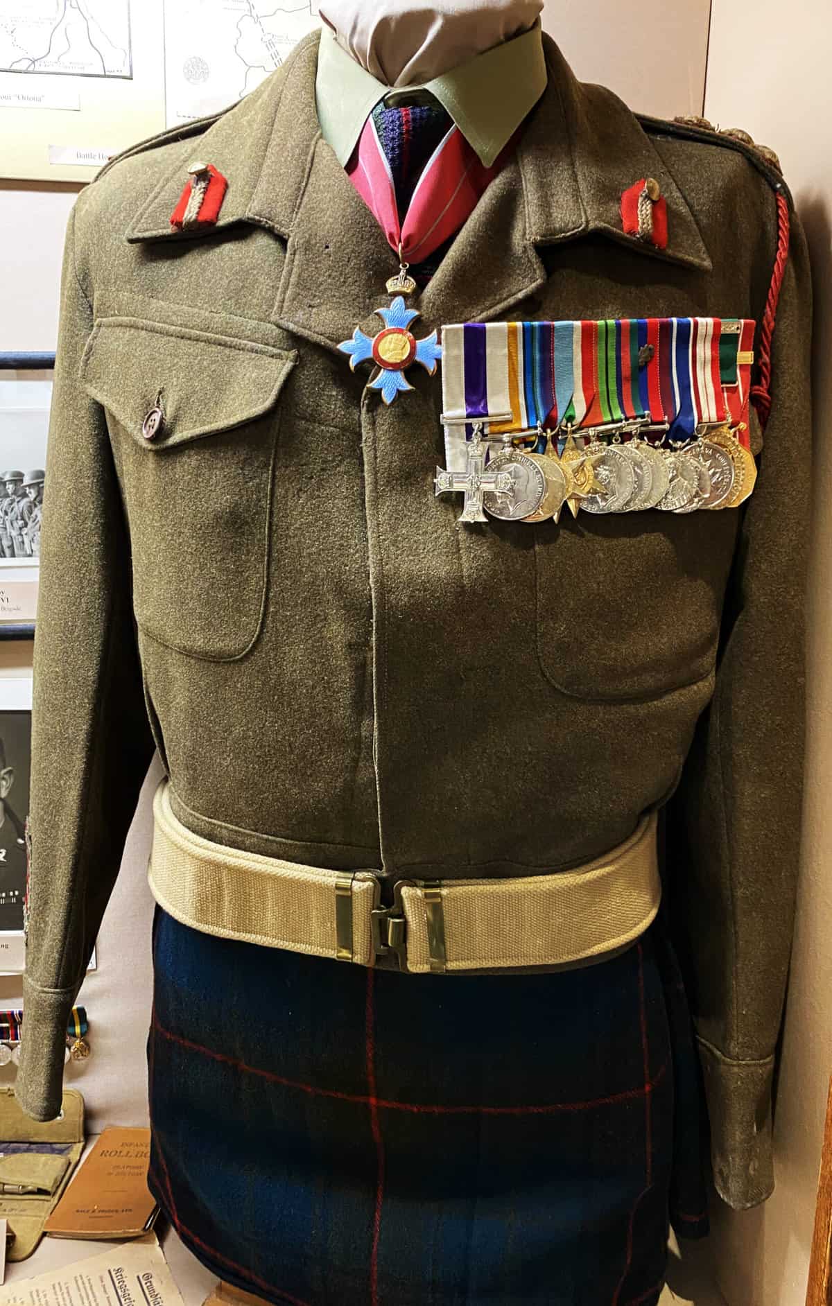Tunic of Brigadier E.W.Haldenby CBE, MC, VD, CD
