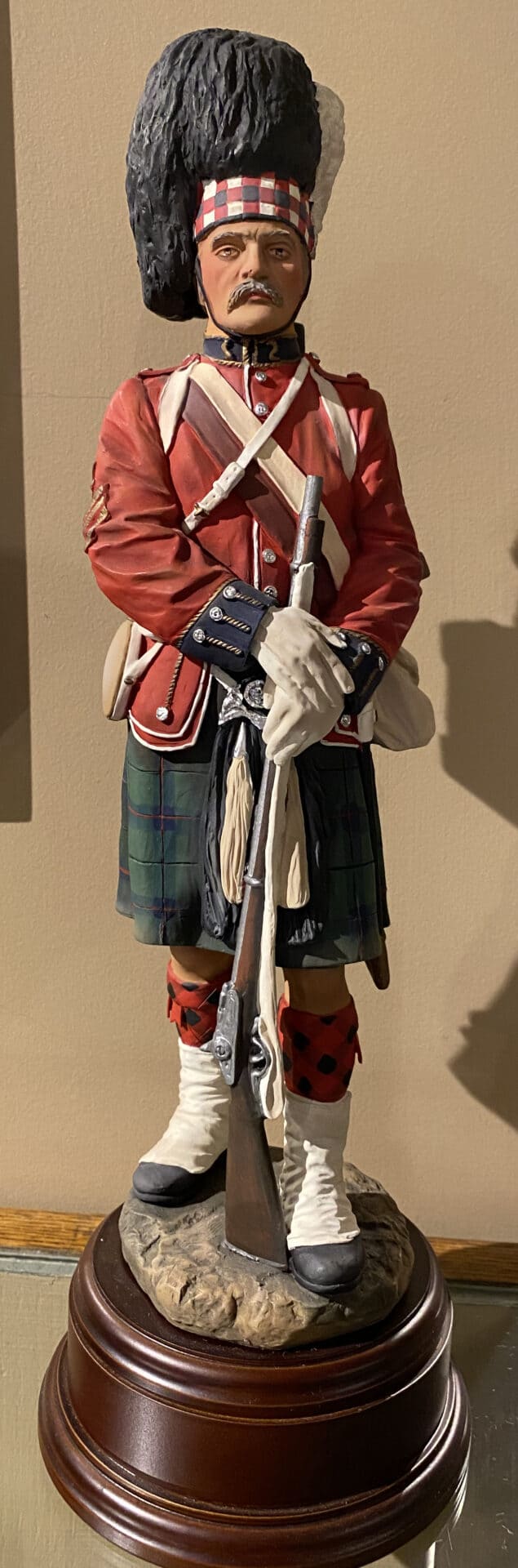48th Highlander Musketry Training Uniform Statue