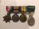 Medals of Major E. W. Bickle, VD. 15th Battalion
