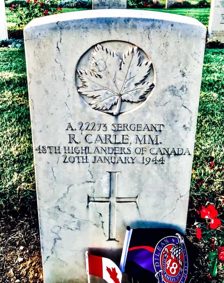 Sergeant R Carle, MM
