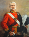 LCol Alfred M Cosby - Oil painting in 48th Highlanders