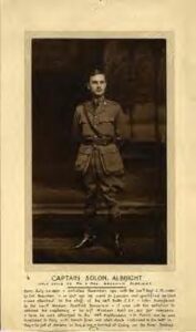 Lt Solon Albright 9 Aug 1918 Crouy British cemetery