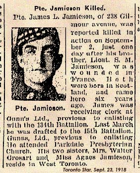 Pte JAMIESON, James Lawrie