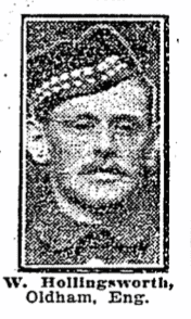 Pte HOLLINGSWORTH, Walter
