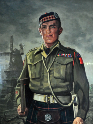 LCol Donald A MacKenzie - Oil painting in Officers' Mess
