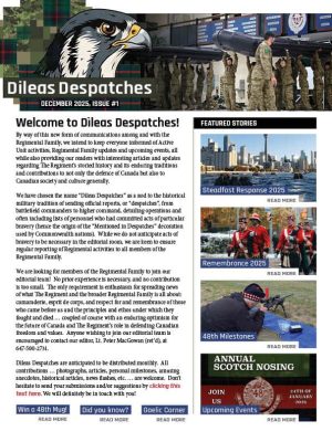 Dileas Despatches December 2025 cover image